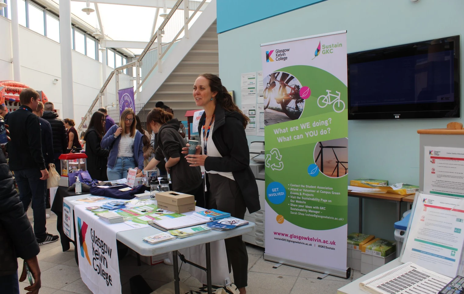 Sustain stall at Freshers week